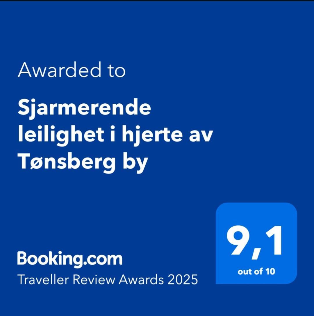 Sjarmerende Leilighet I Hjerte Av Tonsberg By Bagian luar foto